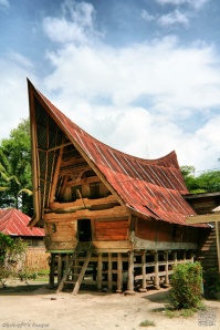 an old traditional batak house